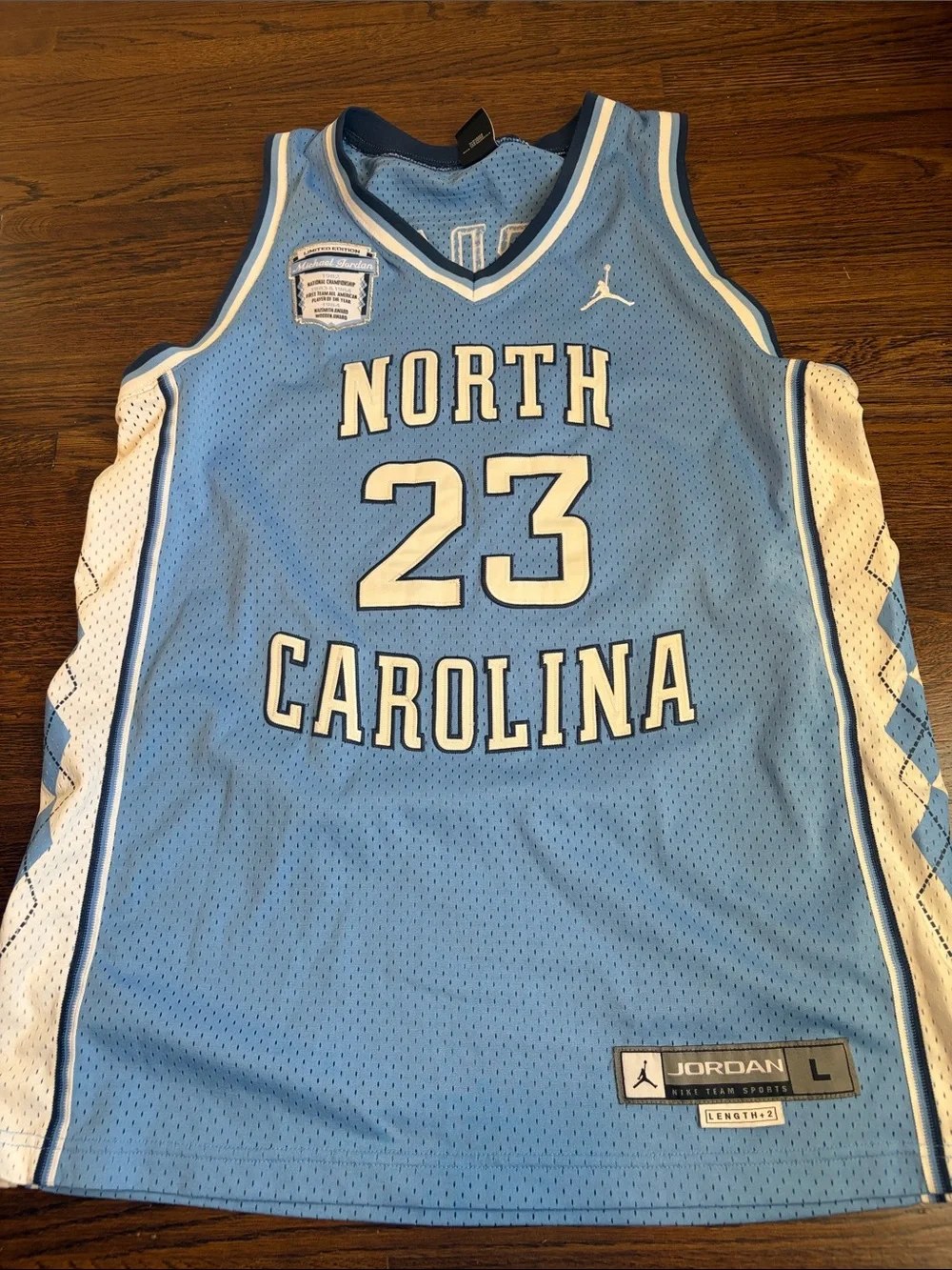 Jordan Limited Edition North Carolina Basketball Jersey - Light Blue & White